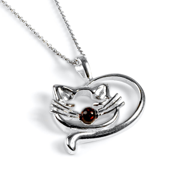 Solid Sterling Silver Cat Necklace Style #2 – Skinny Pete's Catnip